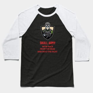 Skull Army Baseball T-Shirt